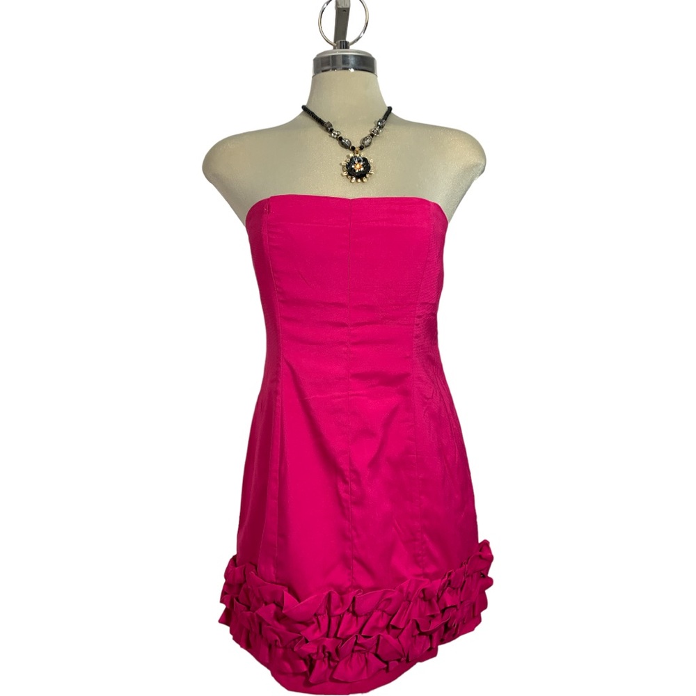 Costa Blanca Pink Strapless Dress Size M - Picture 8 of 16
